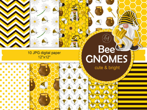 Download Honey Bumble Bee Gnome Paper Pack - Bee Collection