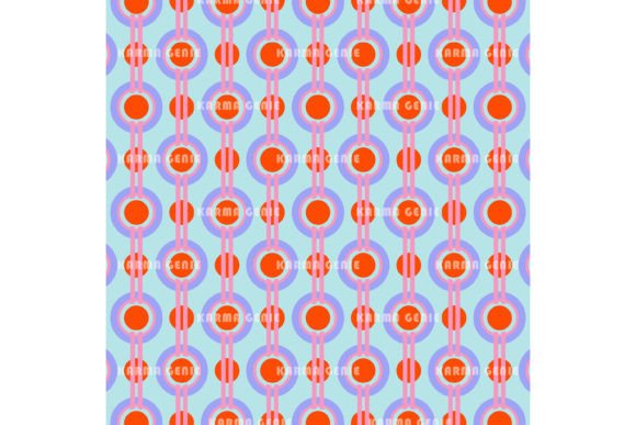 Download Blue &amp; Orange Retro Background Pattern - Blue Collection
