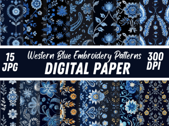 Download Western Blue Embroidery Aztec Knitted - Blue Collection