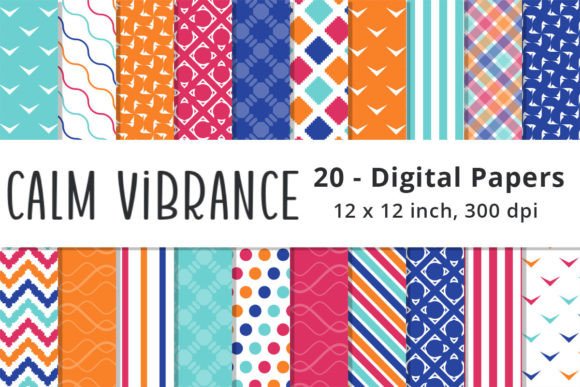Download Colorful Pink, Blue &amp; Orange Patterns - Blue Collection