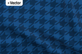 Download Digital Hounds Tooth Dark Blue Pattern - Blue Collection