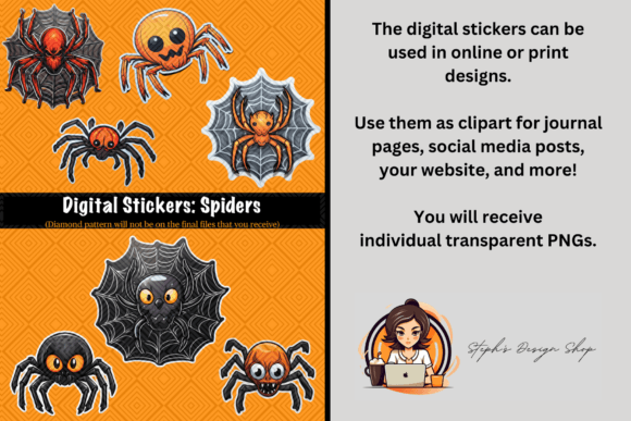 Download Digital Stickers: Spiders - Spiders Collection