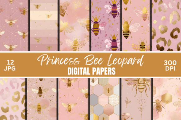Download Princess Bee Digital Paper - Bee Collection