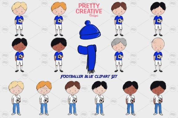Download Football Kit Blue &amp; White Clipart - Blue Collection