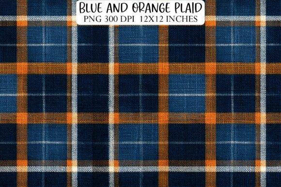 Download Blue and Orange Plaid - Blue Collection