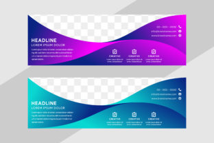 Download Purple Blue Gradient Horizontal Banner - Blue Collection