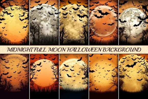 Download Midnight Full Moon Halloween Background - Premium Resources