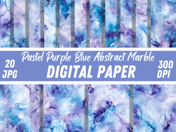 Download Pastel Purple Blue Marble Background - Blue Collection