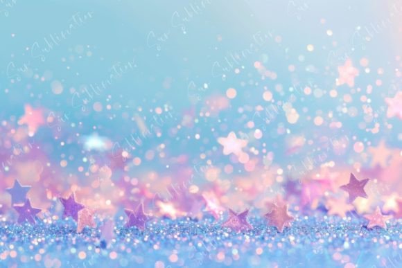 Download Light Blue Background with Pink Glitter - Blue Collection